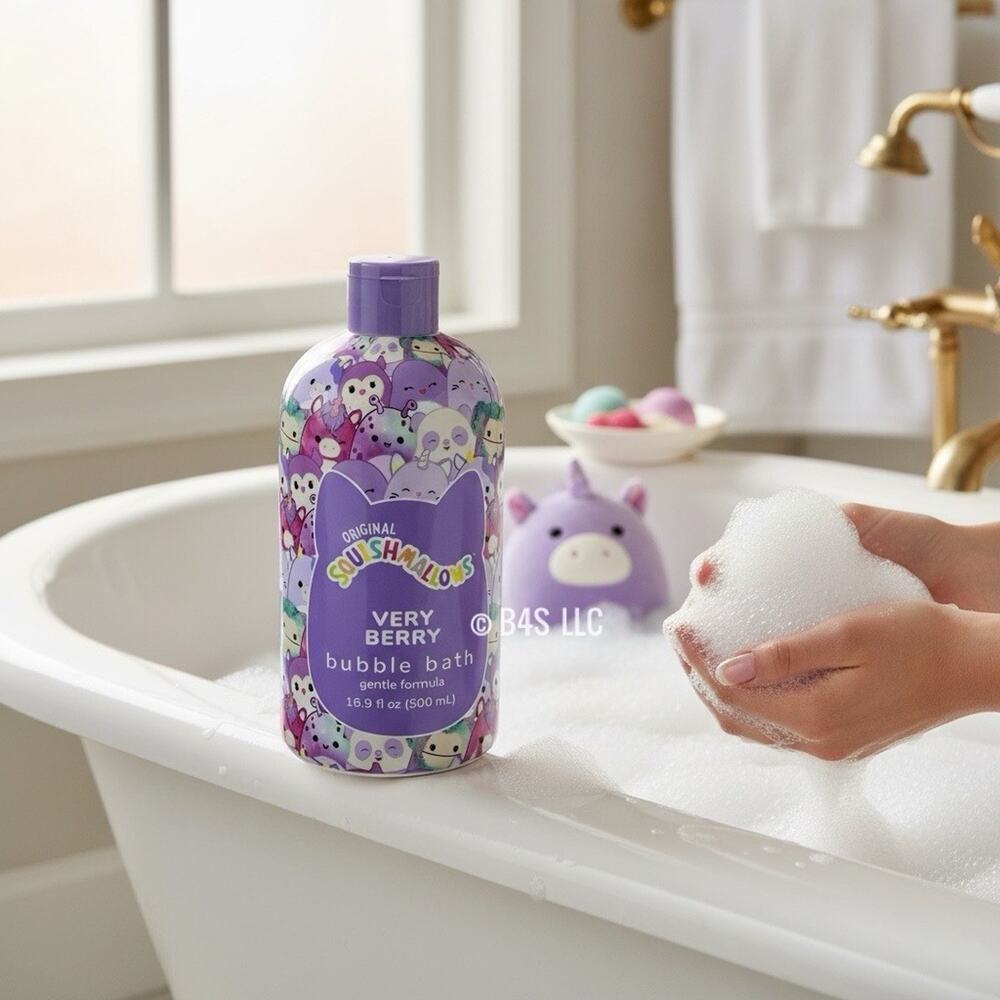 Squishmallows Bubble Bath Very Berry Scent 16.9 Fl oz